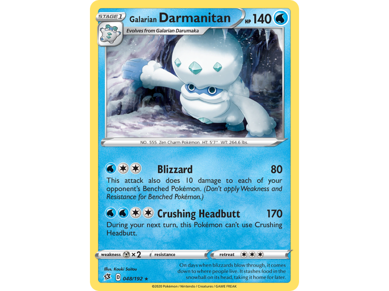 Galarian Darmanitan (Reverse Holo)