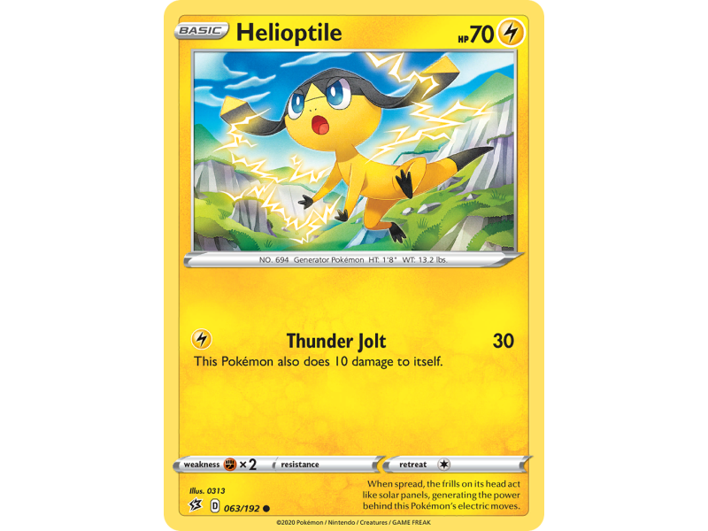 Helioptile (Reverse Holo)