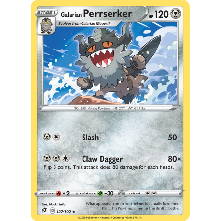 Galarian Perrserker (Reverse Holo)