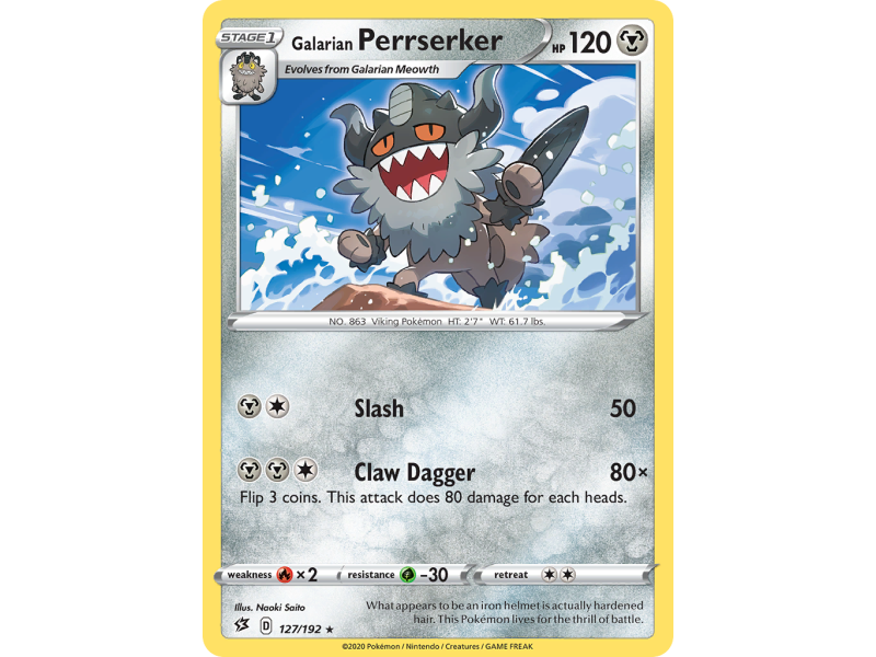 Galarian Perrserker (Reverse Holo)