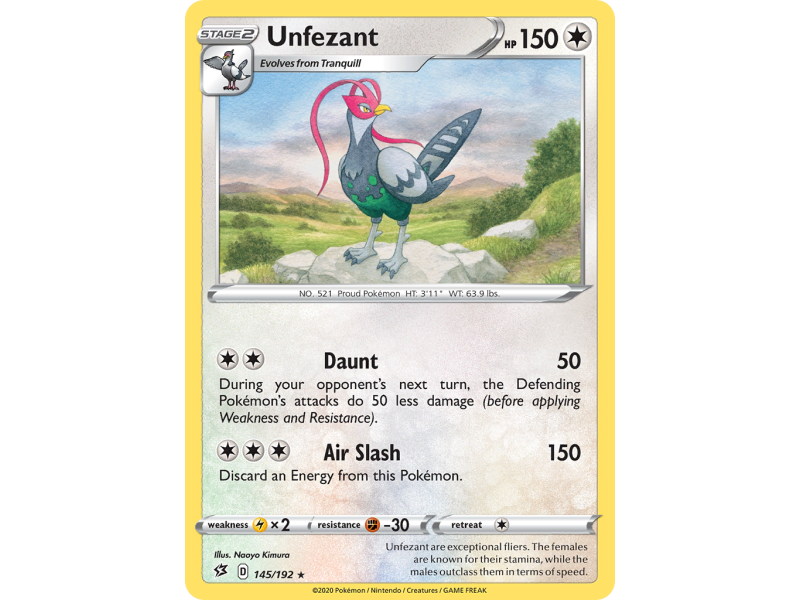 Unfezant (Reverse Holo)