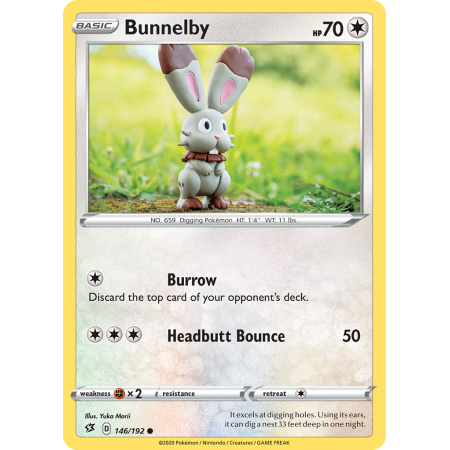 Bunnelby (Reverse Holo)