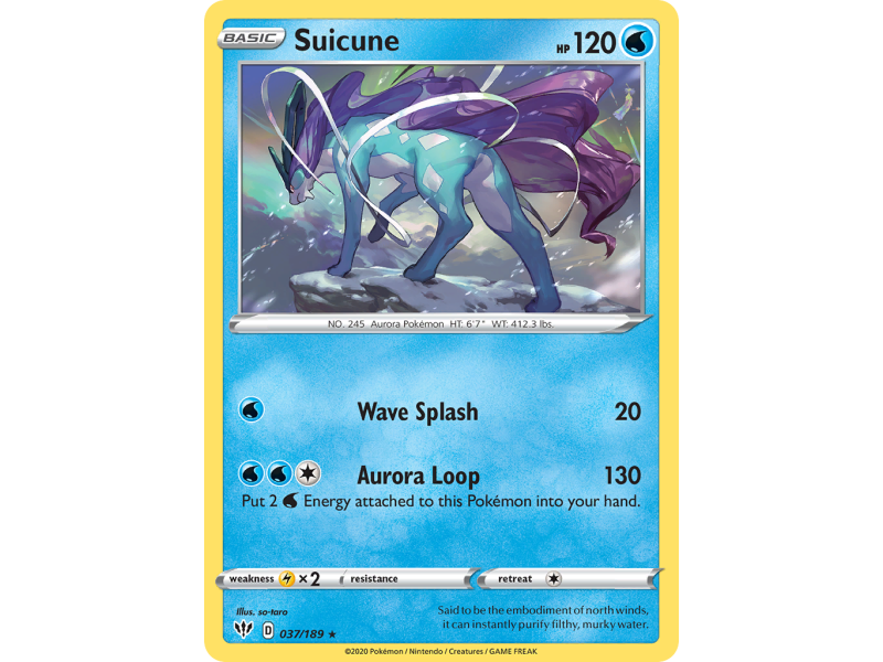 Suicune (Reverse Holo)