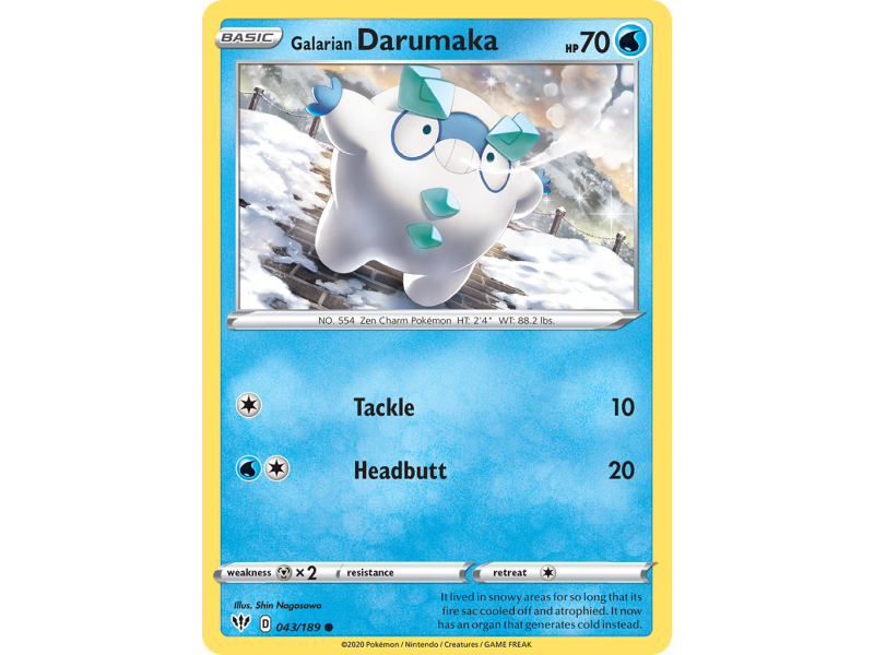 Galarian Darumaka (Reverse Holo)