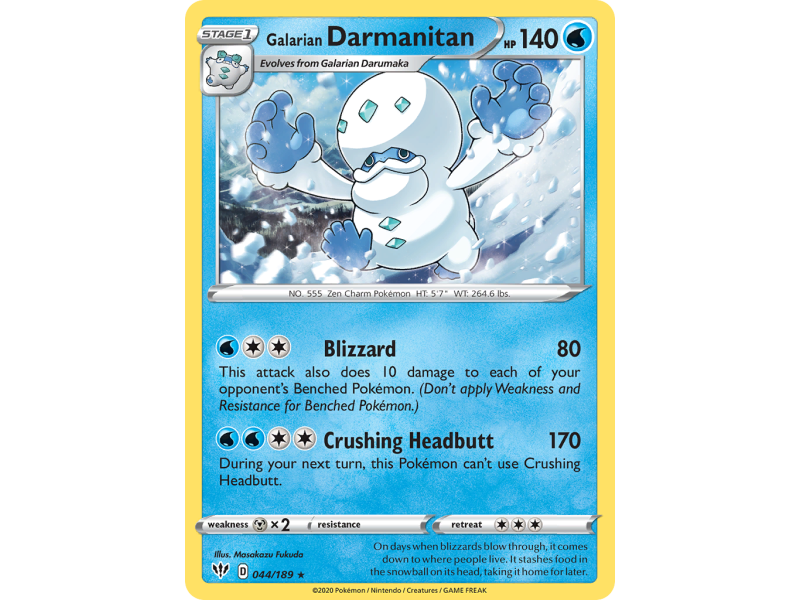 Galarian Darmanitan (Reverse Holo)