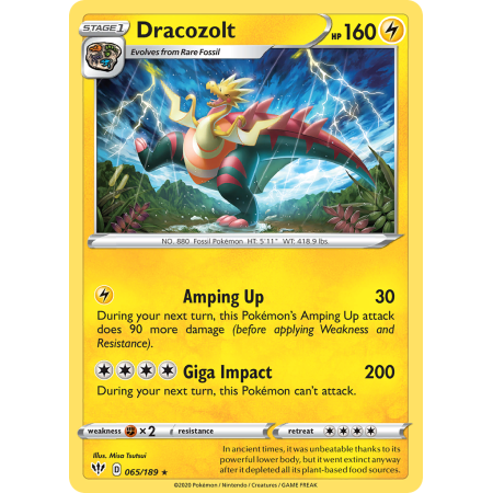 Dracozolt (Reverse Holo)