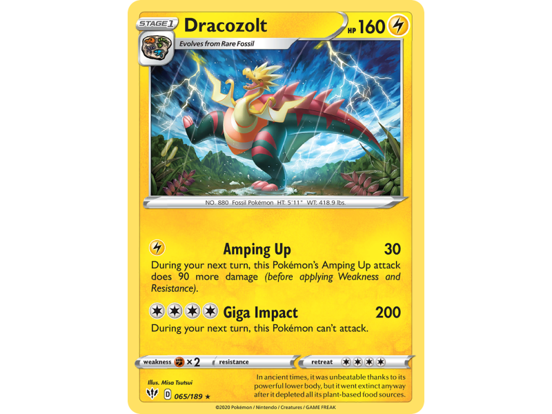 Dracozolt (Reverse Holo)