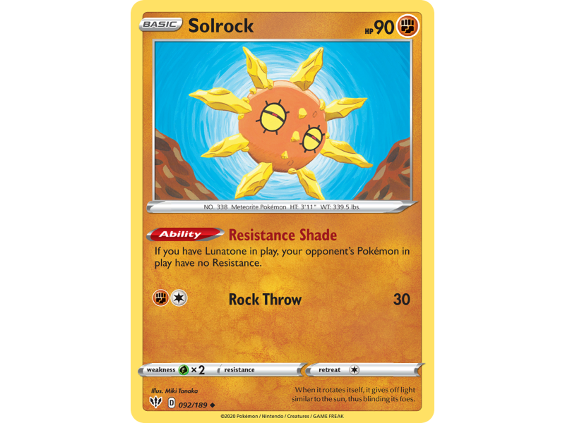 Solrock (Reverse Holo)