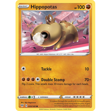 Hippopotas (Reverse Holo)