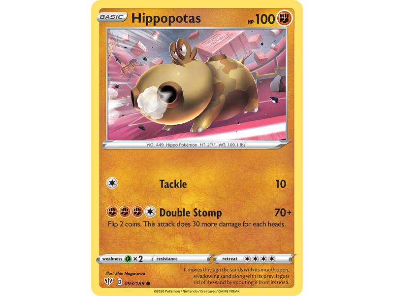 Hippopotas (Reverse Holo)
