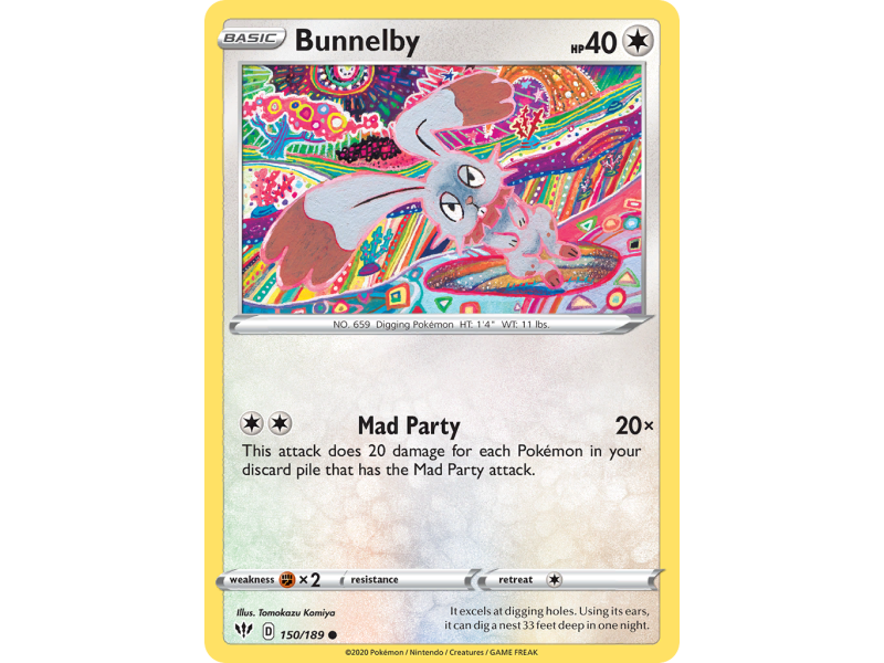 Bunnelby (Reverse Holo)