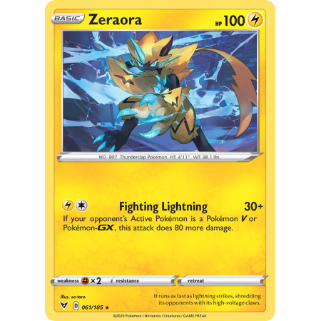 Zeraora (Reverse Holo)