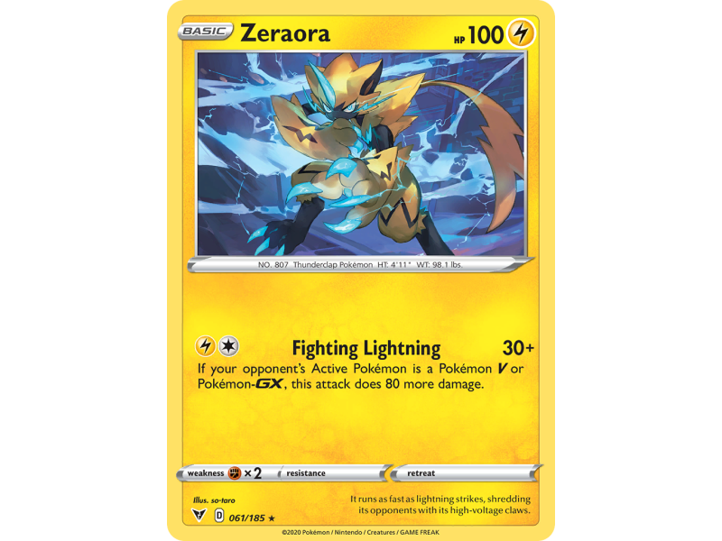 Zeraora (Reverse Holo)