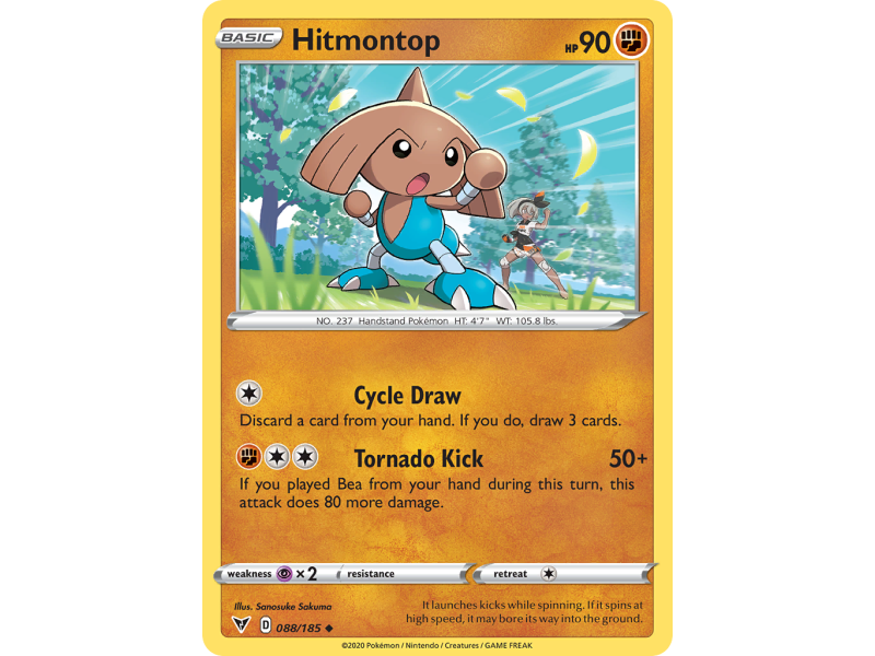 Hitmontop (Reverse Holo)