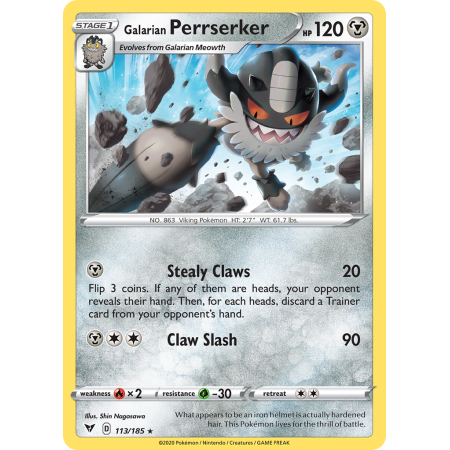 Galarian Perrserker (Reverse Holo)
