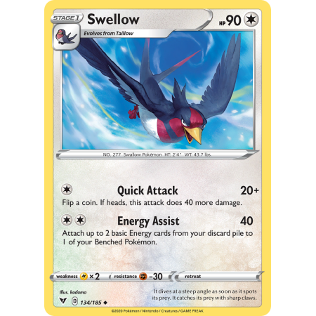 Swellow (Reverse Holo)