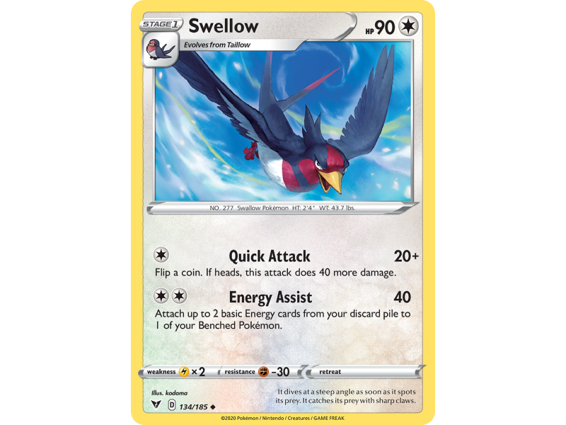 Swellow (Reverse Holo)