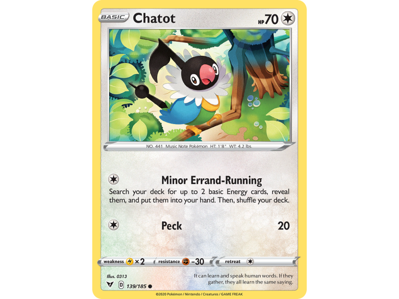 Chatot (Reverse Holo)