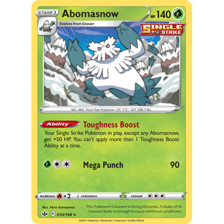 Abomasnow (Reverse Holo)