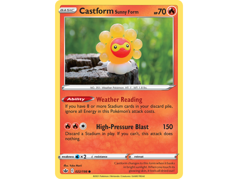 Castform Sunny Form (Reverse Holo)