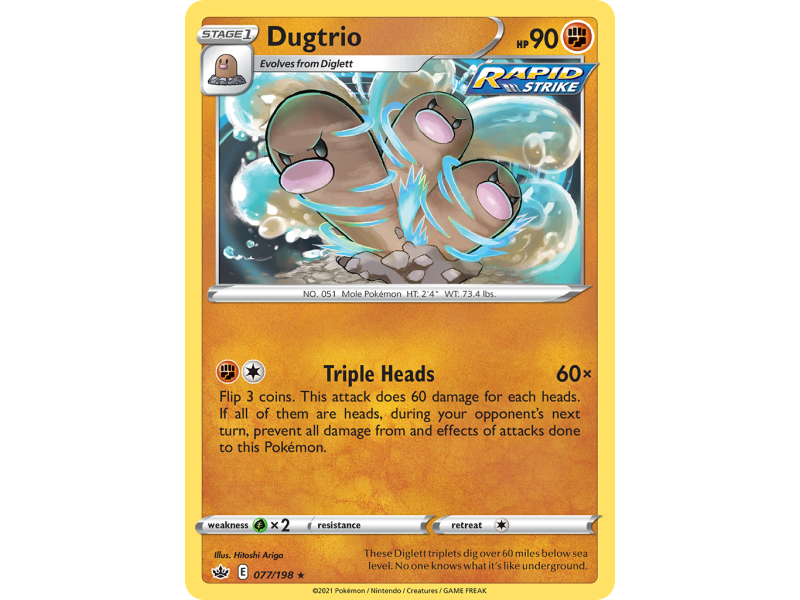 Dugtrio (Reverse Holo)
