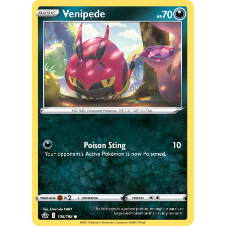 Venipede (Reverse Holo)
