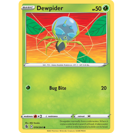 Dewpider (Reverse Holo)