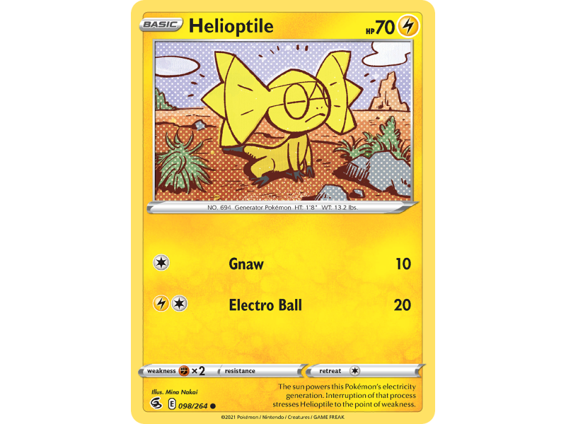 Helioptile (Reverse Holo)