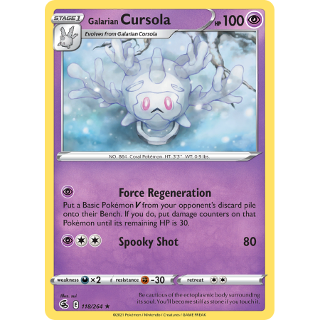 Galarian Cursola (Reverse Holo)