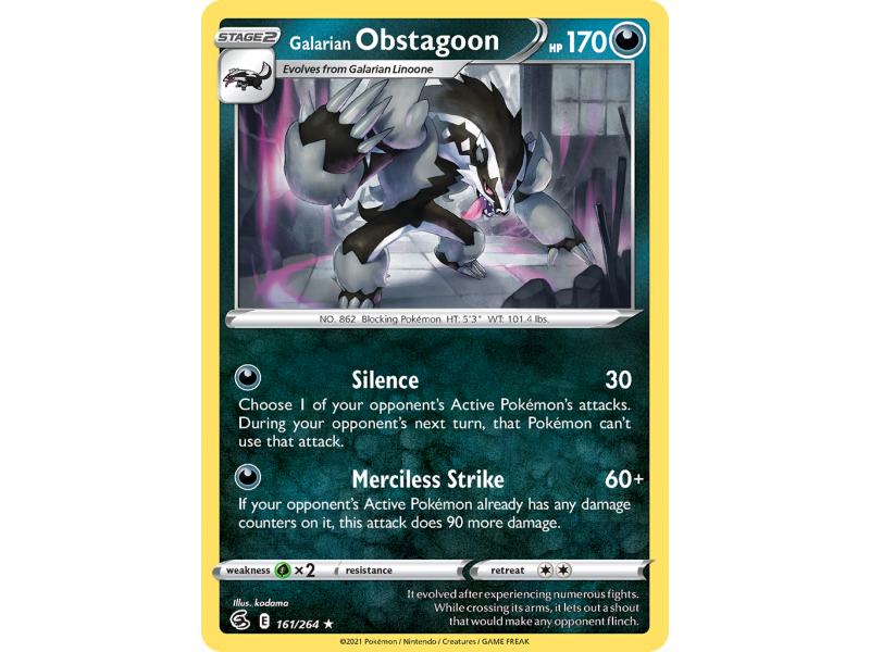 Galarian Obstagoon (Holo)