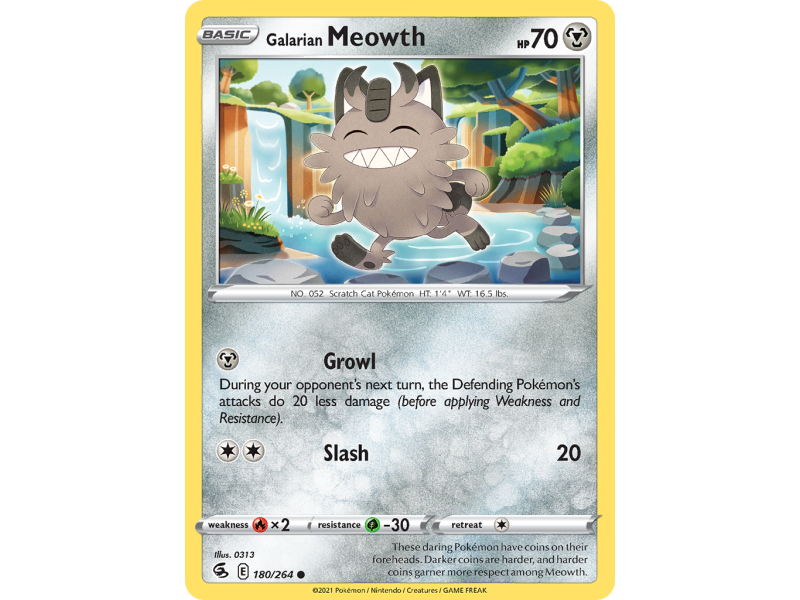 Galarian Meowth (Reverse Holo)