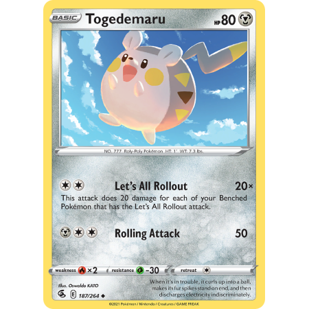 Togedemaru (Reverse Holo)