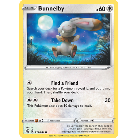 Bunnelby (Reverse Holo)