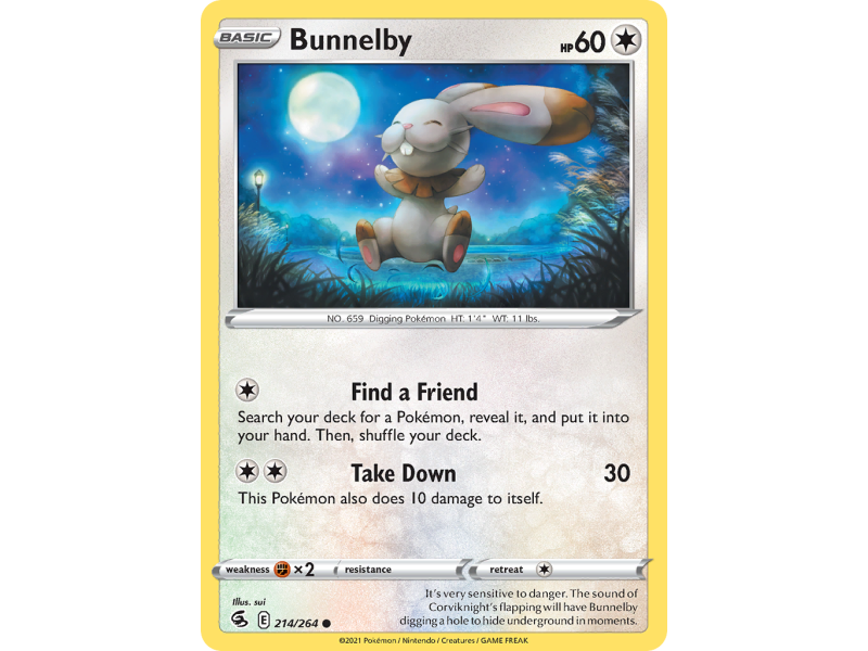 Bunnelby (Reverse Holo)