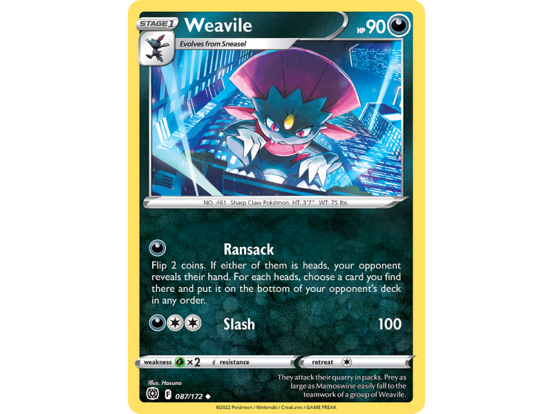 Weavile (Reverse Holo)