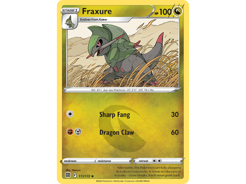 Fraxure (Reverse Holo)