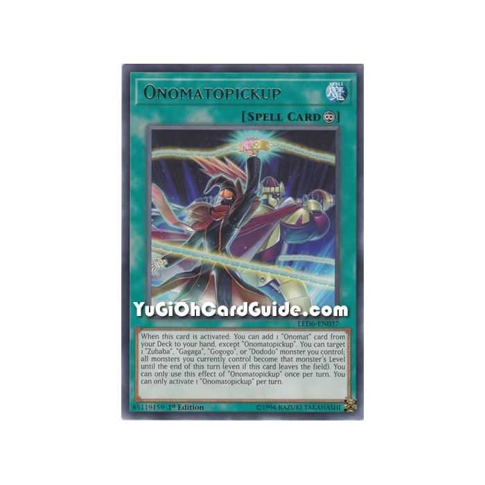 Onomatopickup (Rare) – Legendary Duelists: Magical Hero | Carta YUGIOH en México