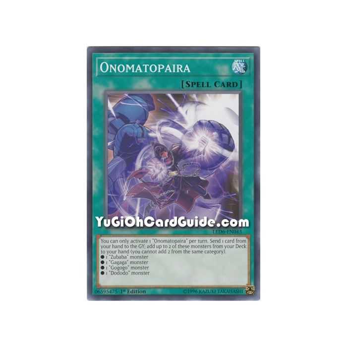 Onomatopaira (Common) – Legendary Duelists: Magical Hero | Carta YUGIOH en México