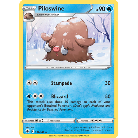 Piloswine (Reverse Holo)