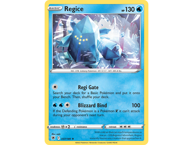 Regice (Reverse Holo)