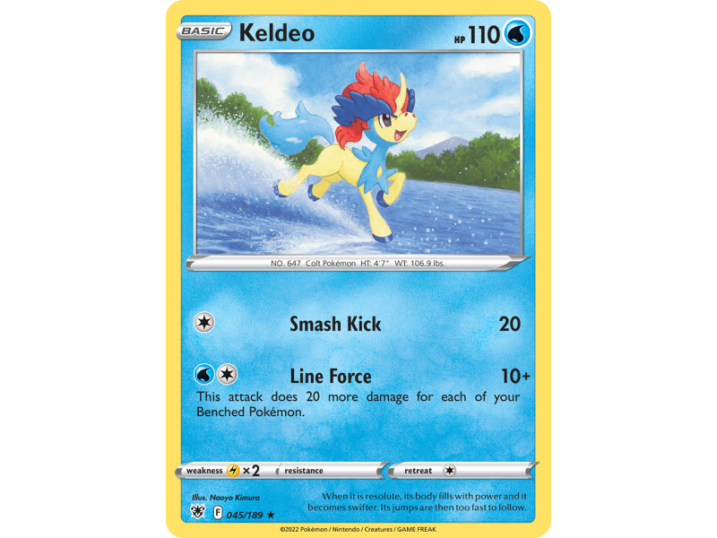 Keldeo (Reverse Holo)