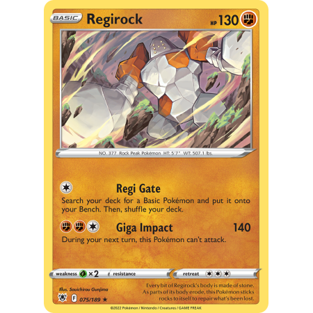 Regirock (Reverse Holo)
