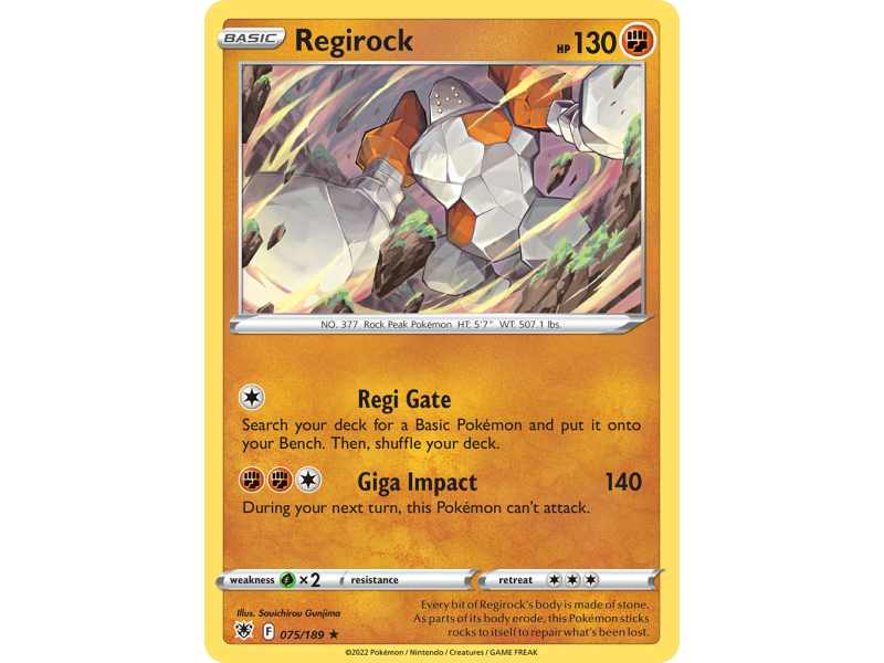 Regirock (Reverse Holo)