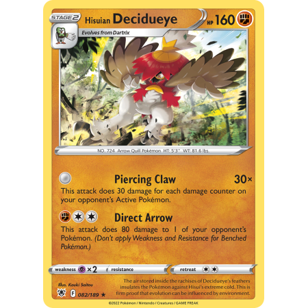Hisuian Decidueye (Reverse Holo)
