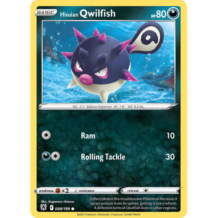 Hisuian Qwilfish (Reverse Holo)