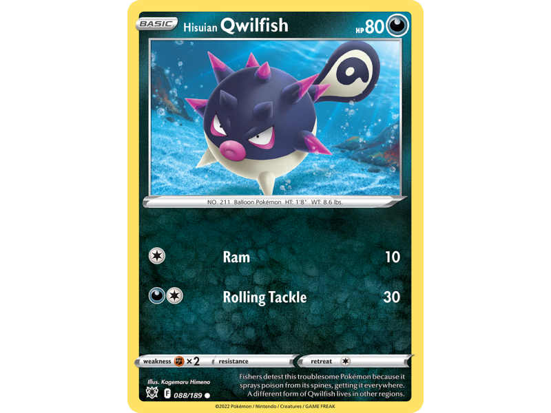 Hisuian Qwilfish (Reverse Holo)