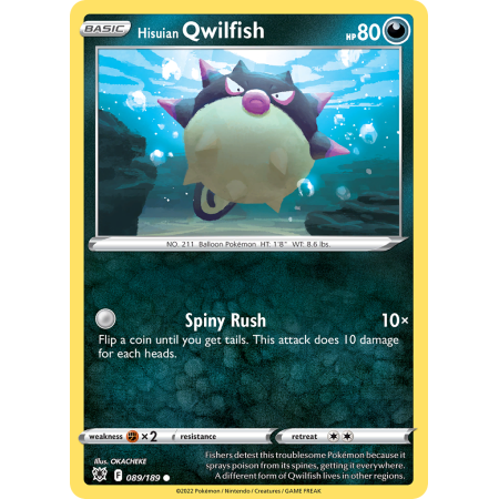Hisuian Qwilfish (Reverse Holo)