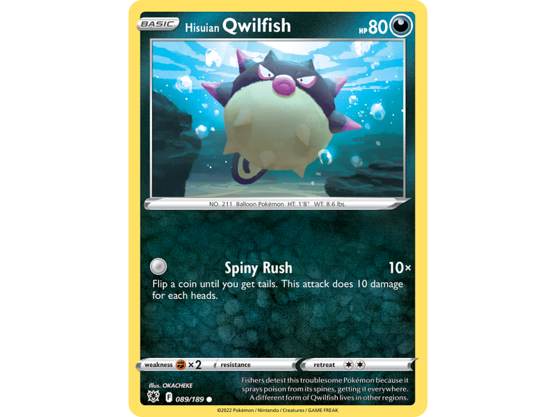 Hisuian Qwilfish (Reverse Holo)