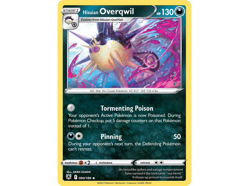 Hisuian Overqwil (Reverse Holo)