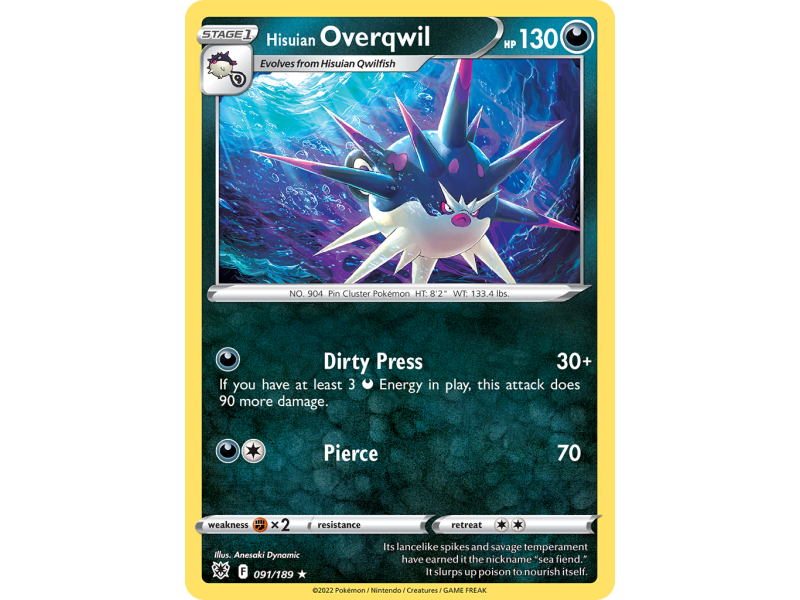 Hisuian Overqwil (Reverse Holo)